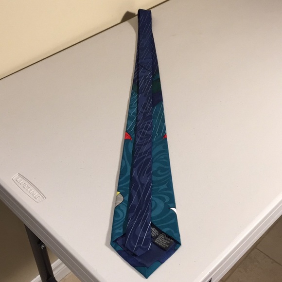 Tom & Jerry Cartoon Tie Green / Blue Vintage 1994 - Picture 8 of 13